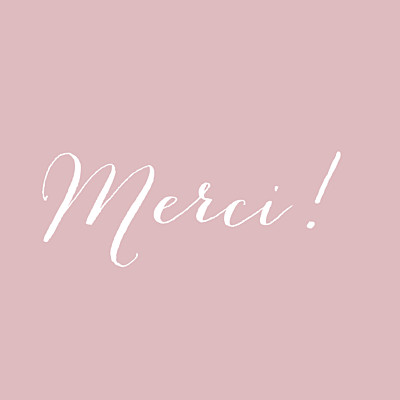 Carte de remerciement Merci son prénom (carré) poudré finition Carte de remerciement Merci son prénom (carré) poudré finition