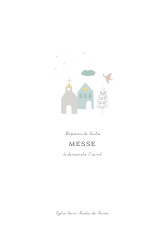 Couverture Livret de messe Petit village bleu Couverture Livret de messe Petit village bleu
