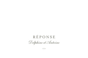 Carton réponse mariage Polka (dorure) blanc Carton réponse mariage Polka (dorure) blanc