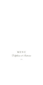 Menu de mariage Polka (dorure) blanc Menu de mariage Polka (dorure) blanc