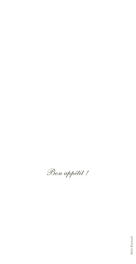 Menu de mariage Polka (dorure) blanc Menu de mariage Polka (dorure) blanc