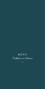Menu de mariage Polka (dorure) canard Menu de mariage Polka (dorure) canard