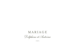 Marque-table mariage Polka (dorure) blanc Marque-table mariage Polka (dorure) blanc
