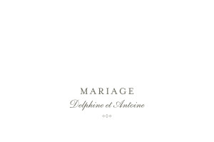 Marque-table mariage Polka (dorure) blanc Marque-table mariage Polka (dorure) blanc