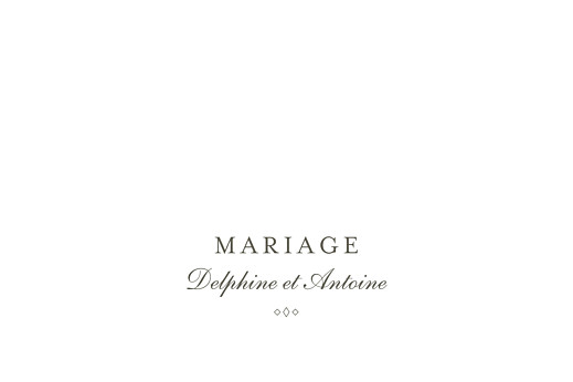 Marque-table mariage Polka (dorure) blanc Marque-table mariage Polka (dorure) blanc