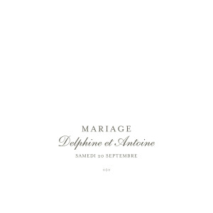Faire-part de mariage Polka (dorure) blanc Faire-part de mariage Polka (dorure) blanc