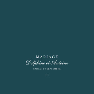 Faire-part de mariage Polka (dorure) canard Faire-part de mariage Polka (dorure) canard