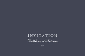 Carton d'invitation mariage Polka (dorure) canard Carton d'invitation mariage Polka (dorure) canard