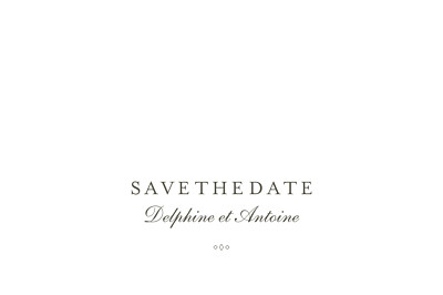 Save the Date Polka (dorure) blanc finition Save the Date Polka (dorure) blanc finition