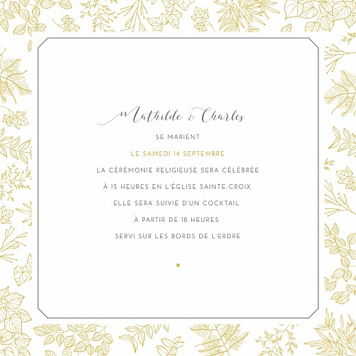 Faire-part de mariage Délicatesse jaune - Page 3 Faire-part de mariage Délicatesse jaune - Page 3