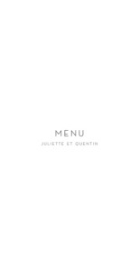 Menu de mariage Élégant cœur (dorure) blanc Menu de mariage Élégant cœur (dorure) blanc