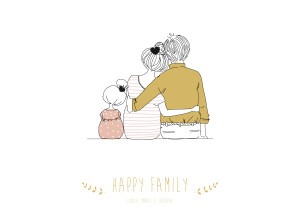 Affiche Lovely family fille Affiche Lovely family fille