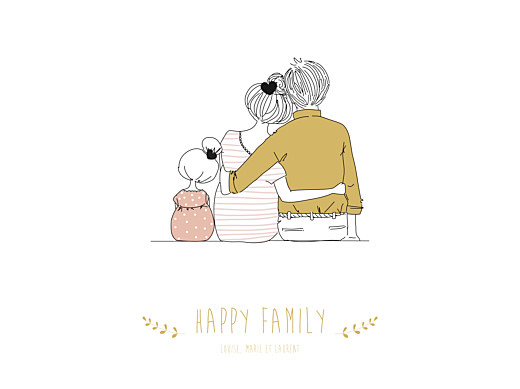 Affiche Lovely family fille - Recto