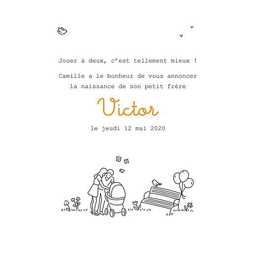 Faire-part de naissance Promesse (2 enfants) frère - Page 3 Faire-part de naissance Promesse (2 enfants) frère - Page 3