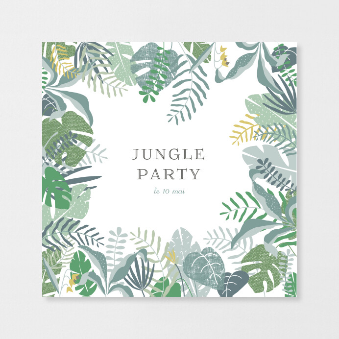 Carte Anniversaire 30 ans Tropical Jungle
