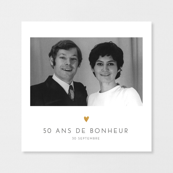 Carte invitation anniversaire 30 ans 30 ans dorure, photo, coins arrondis