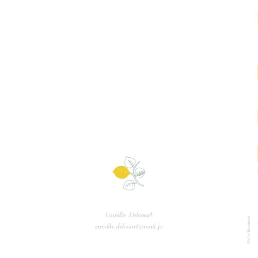 Carte d'invitation anniversaire adulte Citrons jaune - Page 4 Carte d'invitation anniversaire adulte Citrons jaune - Page 4