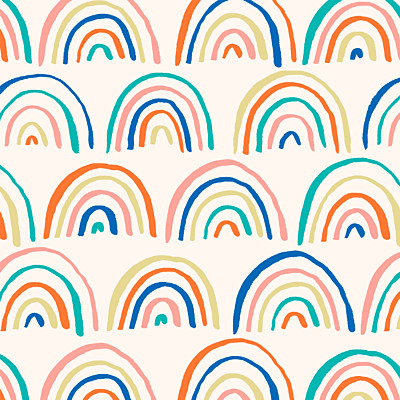 Carte de remerciement Petit arc-en-ciel bleu finition Carte de remerciement Petit arc-en-ciel bleu finition