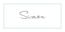 Marque-place mariage Chic liseré vert Marque-place mariage Chic liseré vert
