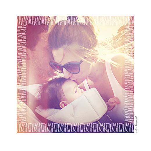 Faire-part de naissance Harmonie photo pastel - Verso Faire-part de naissance Harmonie photo pastel - Verso