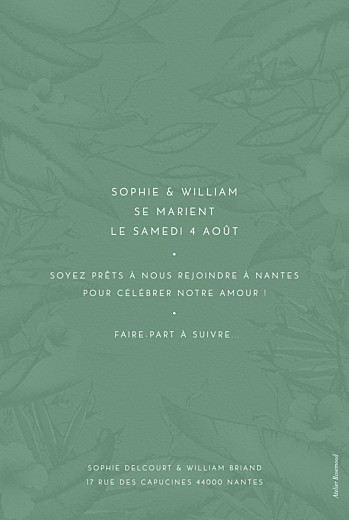 Save the Date Fleurs des îles vert - Page 2 Save the Date Fleurs des îles vert - Page 2