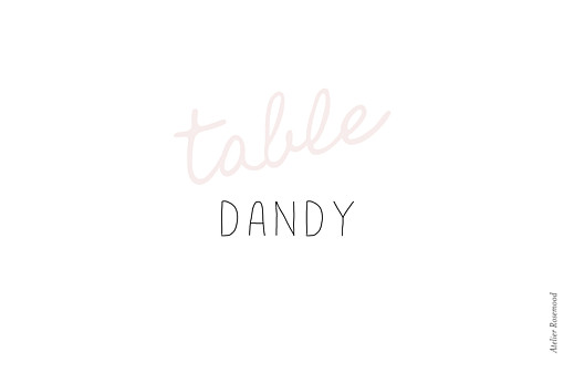 Marque-table mariage Manuscrit rouge - Verso Marque-table mariage Manuscrit rouge - Verso