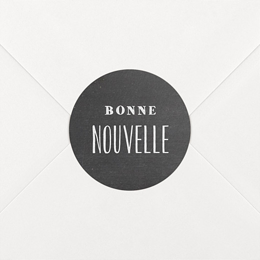 Stickers Naissance Ardoise noir - Vue 2 Stickers Naissance Ardoise noir - Vue 2