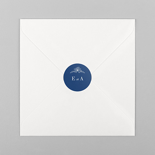 Stickers mariage Nature chic bleu - Vue 1 Stickers mariage Nature chic bleu - Vue 1