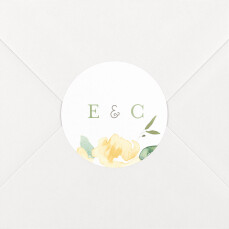 Stickers pour enveloppes mariage Jardin anglais vert