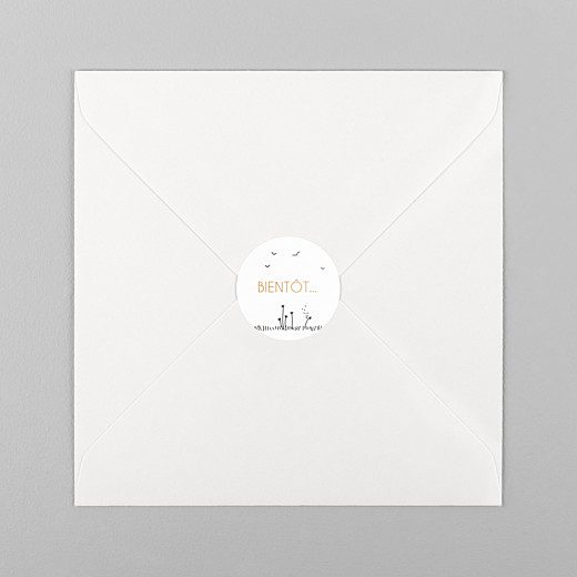 Stickers mariage Promesse champêtre blanc - Vue 1 Stickers mariage Promesse champêtre blanc - Vue 1