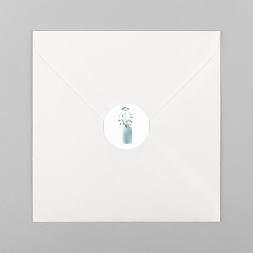 Stickers pour enveloppes mariage Bouquet sauvage blue - Vue 2 Stickers pour enveloppes mariage Bouquet sauvage blue - Vue 2