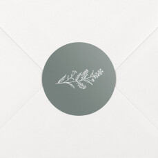 Stickers pour enveloppes mariage Nature chic vert