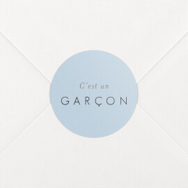 Stickers pour enveloppes naissance Comptine bleu