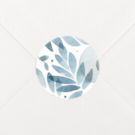Stickers pour enveloppes mariage Nuit d'été bleu
