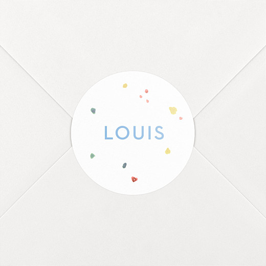 Stickers Naissance Éléphants en famille blanc - Vue 2 Stickers Naissance Éléphants en famille blanc - Vue 2