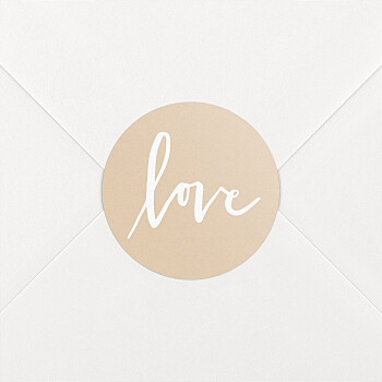Stickers pour enveloppes mariage lettres d'amour rose Stickers pour enveloppes mariage lettres d'amour rose
