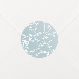 Stickers pour enveloppes mariage Reflets dans l'eau vert