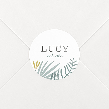 Stickers naissance jardin tropical vert Stickers naissance jardin tropical vert