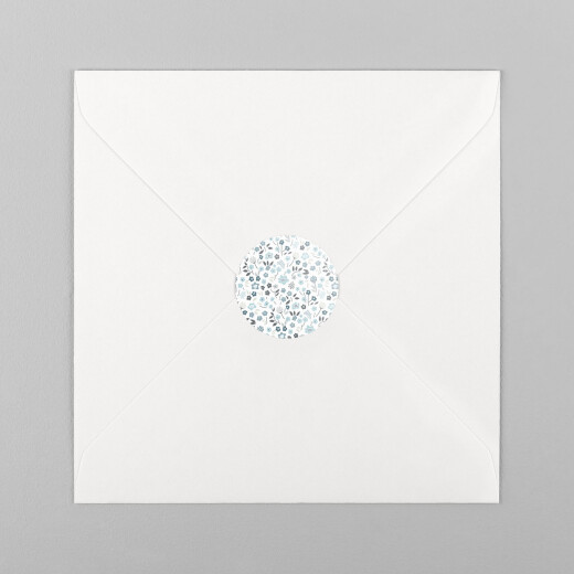 Stickers pour enveloppes naissance Liberty origami étoile bleu - Vue 2