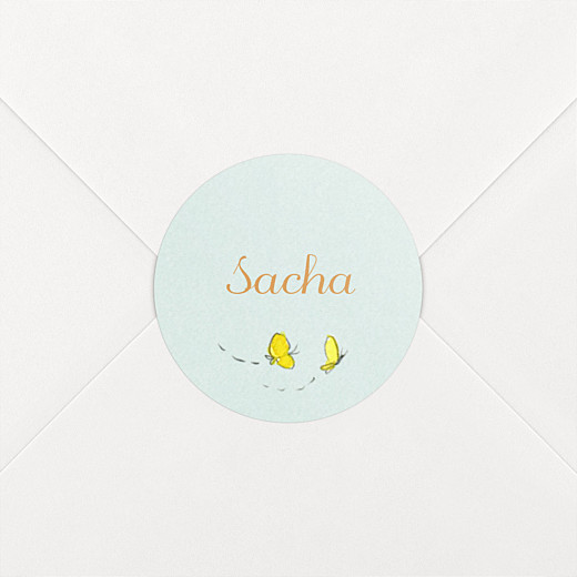 Stickers Naissance Nous irons au bois vert - Vue 2 Stickers Naissance Nous irons au bois vert - Vue 2