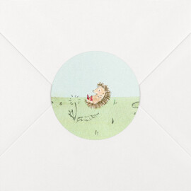 Stickers pour enveloppes naissance Nous irons au bois vert
