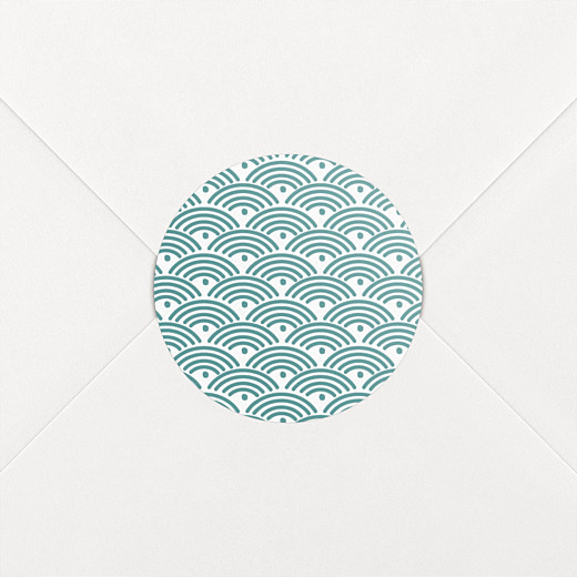 Stickers Naissance Pattern vert - Vue 2 Stickers Naissance Pattern vert - Vue 2