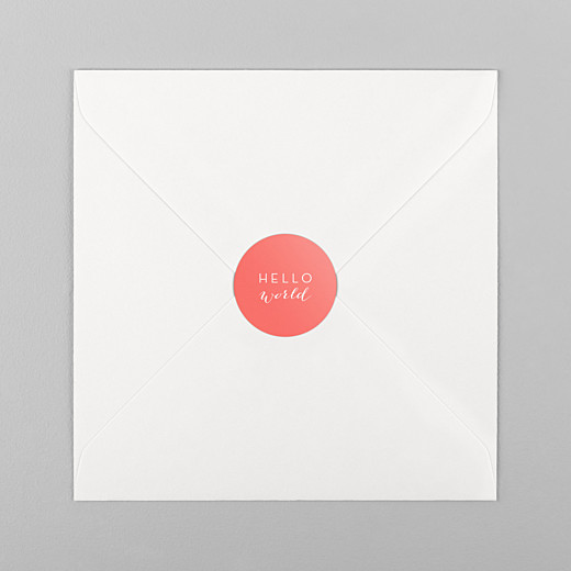 Stickers Naissance Son prénom corail - Vue 1 Stickers Naissance Son prénom corail - Vue 1