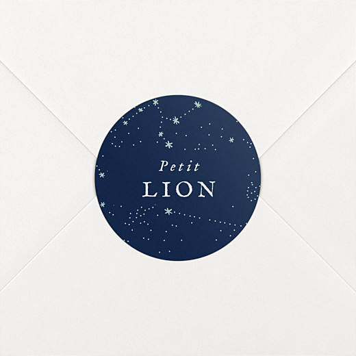 Stickers Naissance Univers bleu nuit - Vue 2 Stickers Naissance Univers bleu nuit - Vue 2