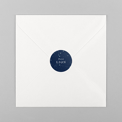 Stickers Naissance Univers bleu nuit - Vue 1 Stickers Naissance Univers bleu nuit - Vue 1