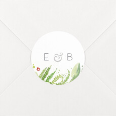 Stickers pour enveloppes mariage Murmure de forêt vert Stickers pour enveloppes mariage Murmure de forêt vert