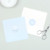 Stickers pour enveloppes naissance Comptine bleu - Gamme