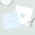 Stickers pour enveloppes naissance Comptine bleu - Gamme