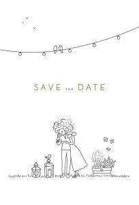 Save the Date Promesse bohème blanc Save the Date Promesse bohème blanc