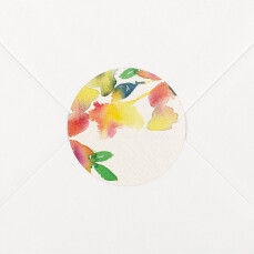 Stickers pour enveloppes mariage Bloom beige